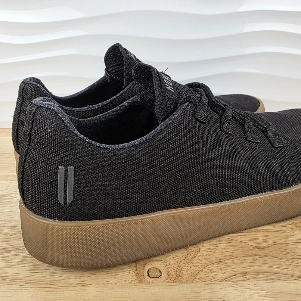 Nobull Canvas Trainers Sneakers Mens Size‎ 12.5 Black Gum Casual Shoes